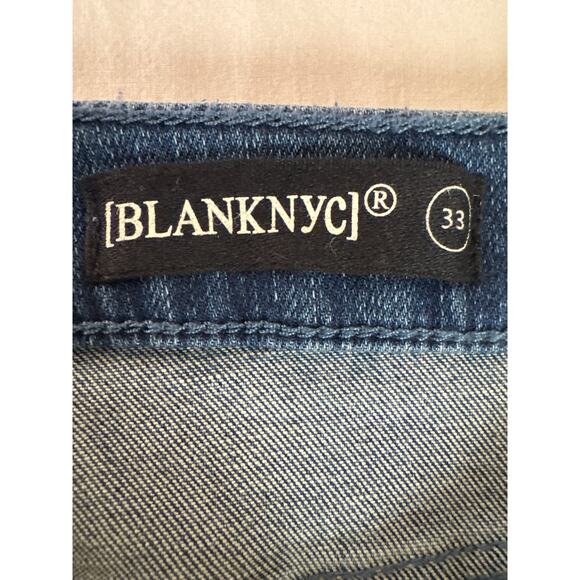 BLANKNYC Women’s Jeans Size 32 Blue Stretch Denim Mid/High Rise Cropped NWT - Picture 7 of 9